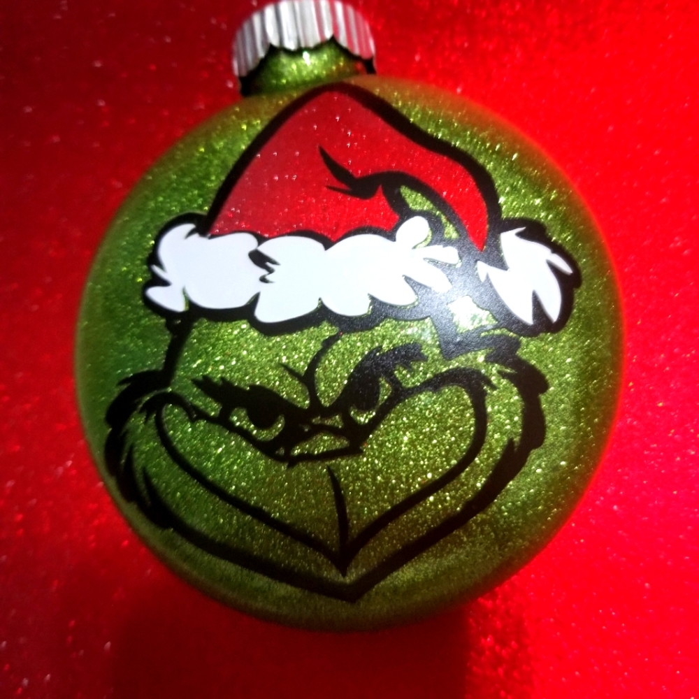 Grinch Christmas Ornament handmade